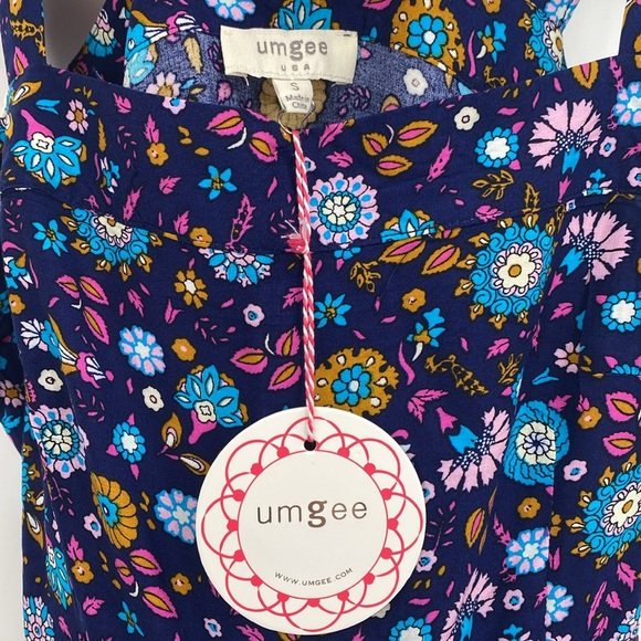 Umgee Boho Floral Tank Maxi Dress Small - Picture 8 of 12